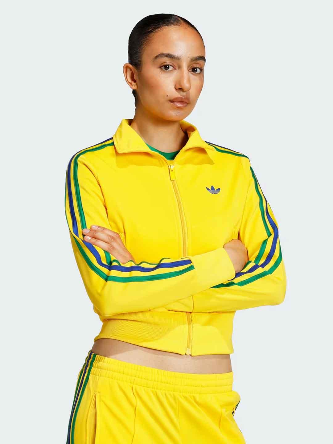 Adidas Firebird felpa giallo